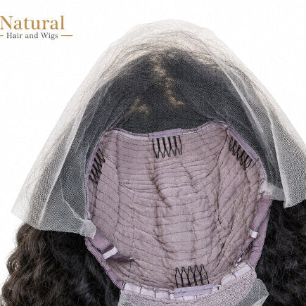 1b4 curly wig inside cap