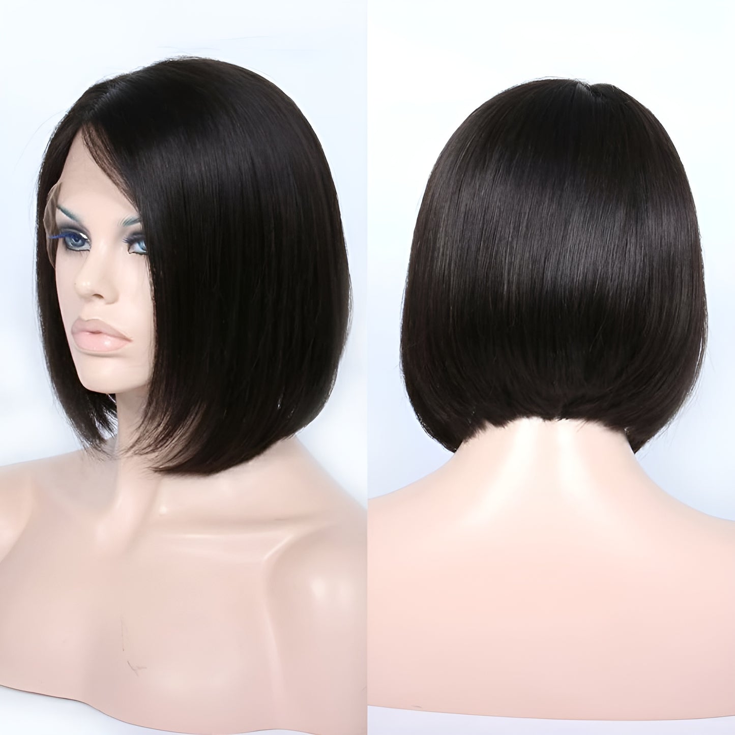 Low Cost Human Hair Bob Wigs T-part and Lace Front Bob Wig Bob Indian Hair - Natural Hair and Wigs
