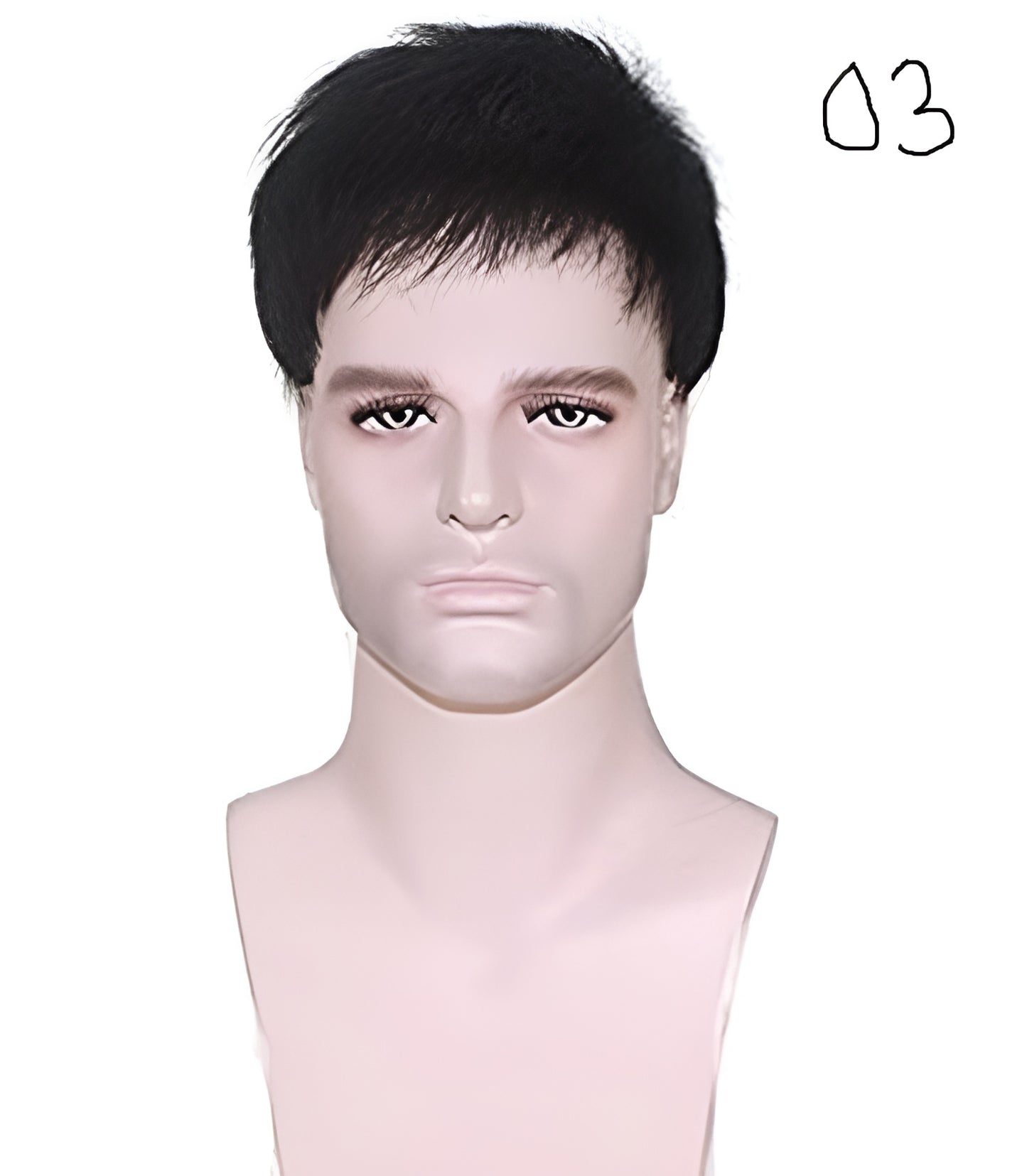 human hair mens wig