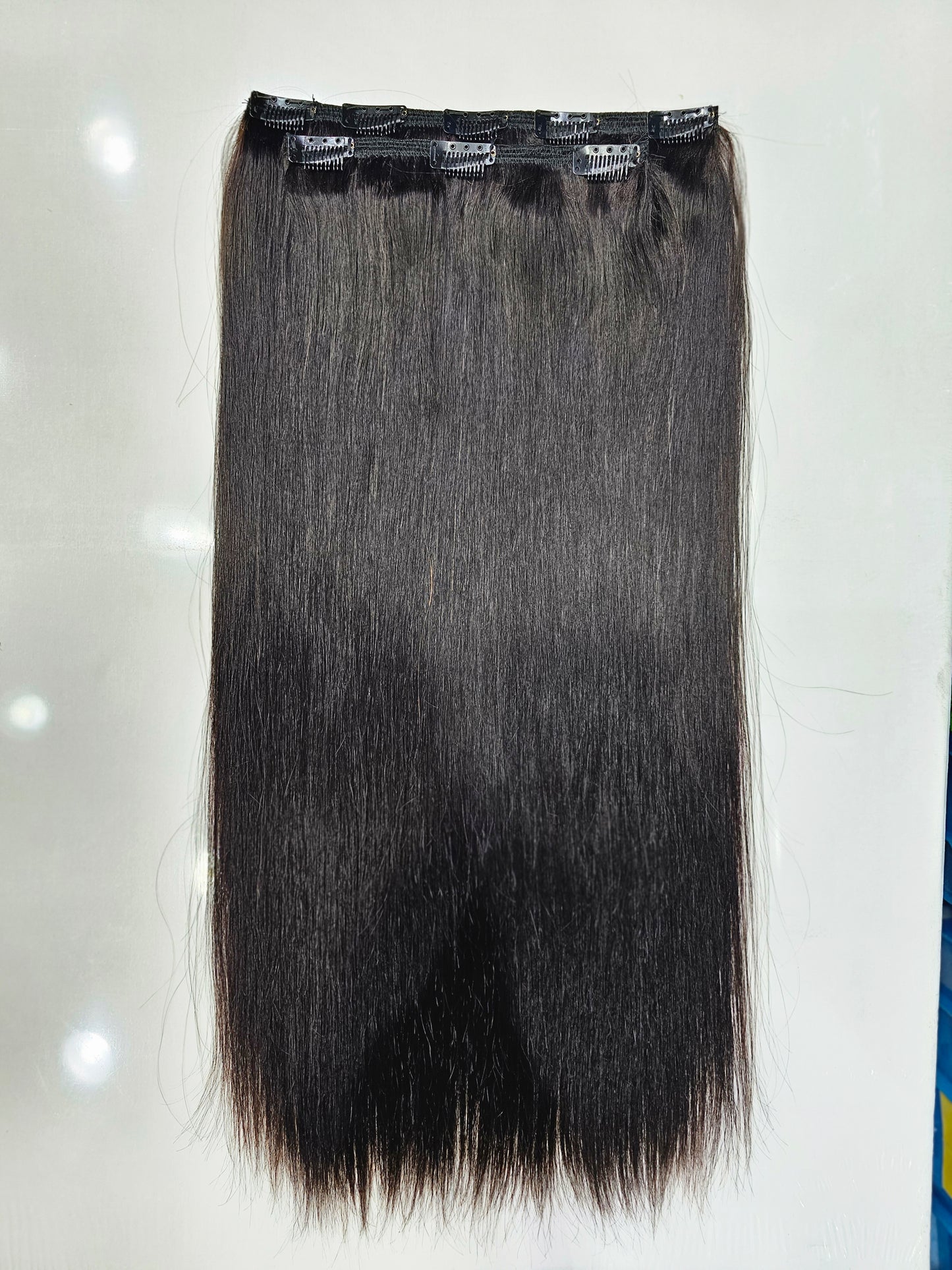 Best Quality Clip in Extension Premium Quality Clip On Extension Human - Natural Hair and Wigs
