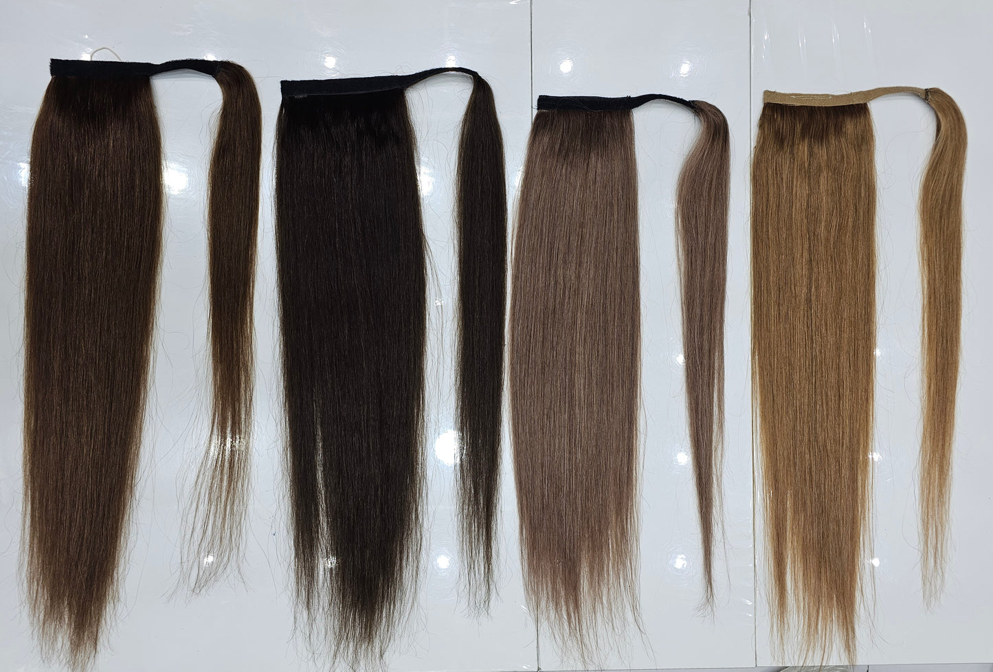 Ponytails Hair Virgin Italian Human Hair Ponytail Extension For Women's