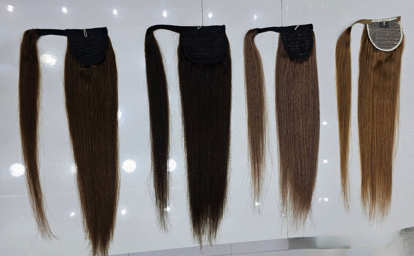 Ponytails Hair Virgin Italian Human Hair Ponytail Extension For Women's