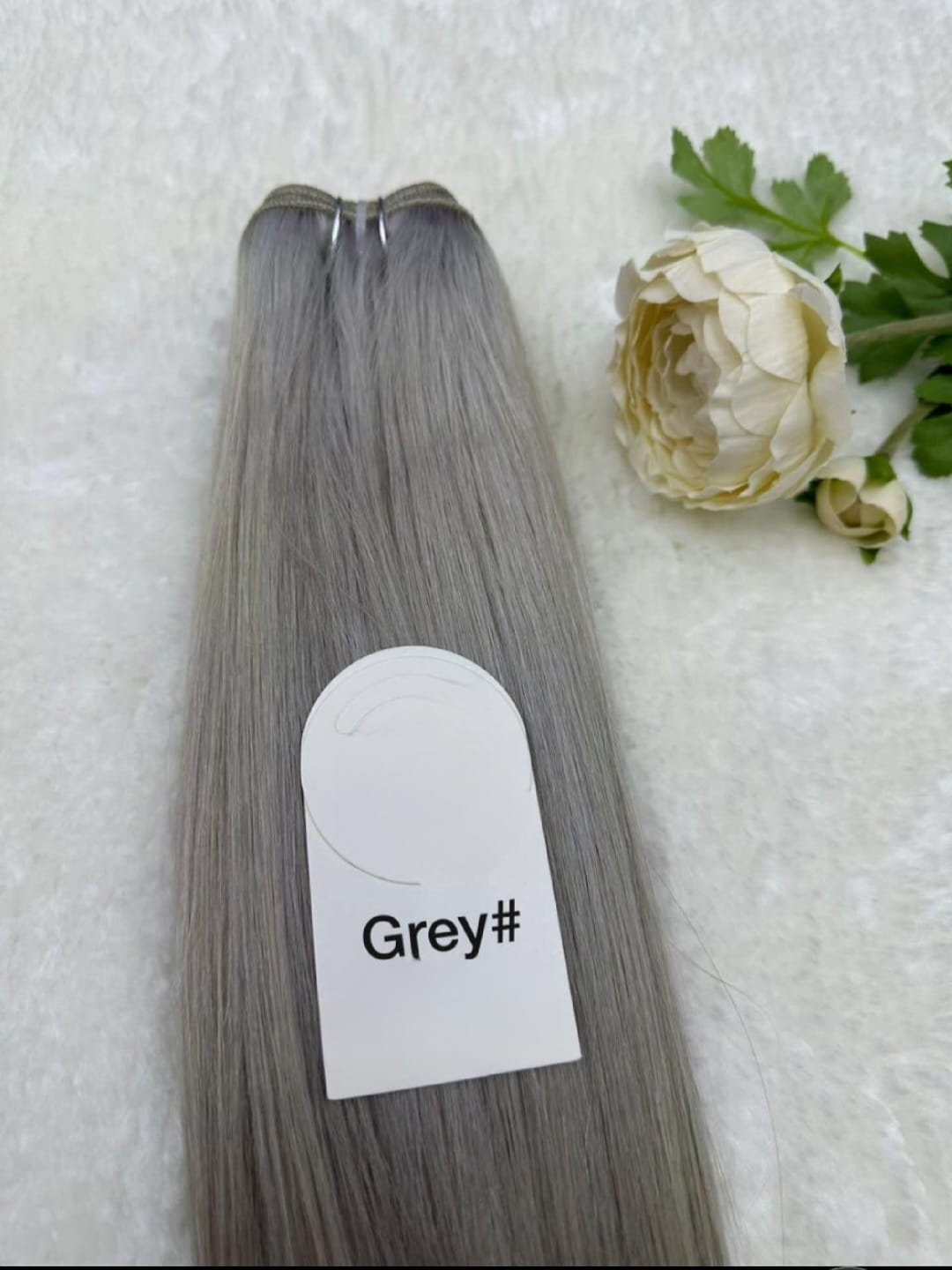 Gray Clip In Extension Vietnamese Hair Premium Quality