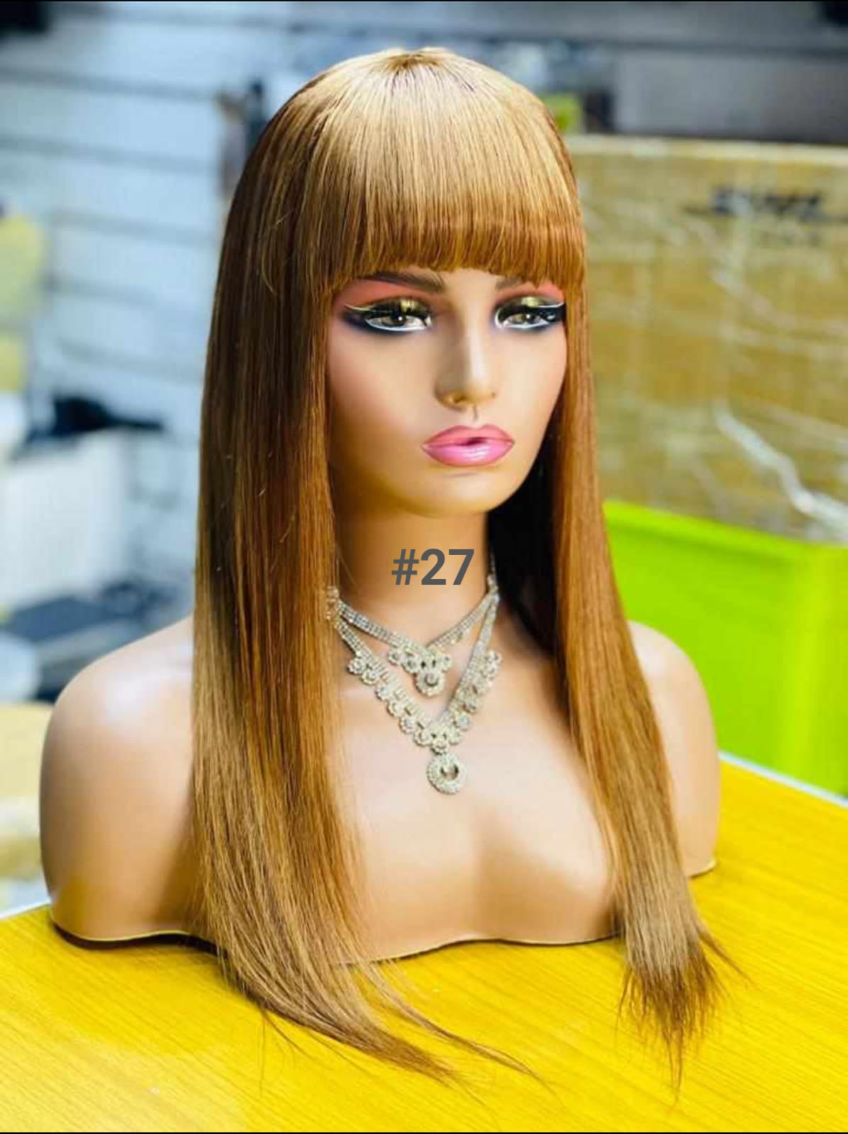 Bang Wig for Women Human Hair In Color Fringe Wigs In Dubai - Natural Hair and Wigs