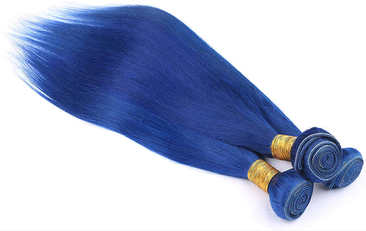 Blue Bundles Hair Virgin Italian Blue Bundles Human Hair Extensions In Dubai - Natural Hair and Wigs
