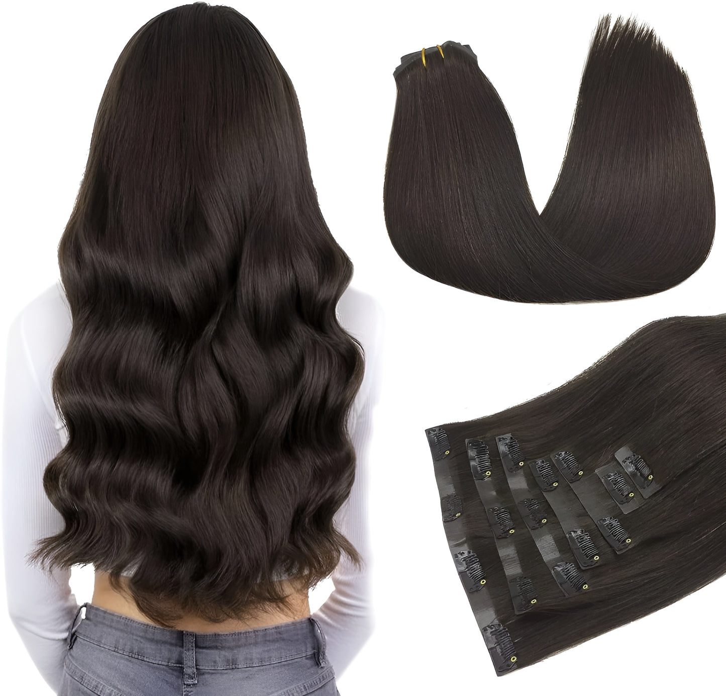 Seamless Clip in Extension Human Hair
