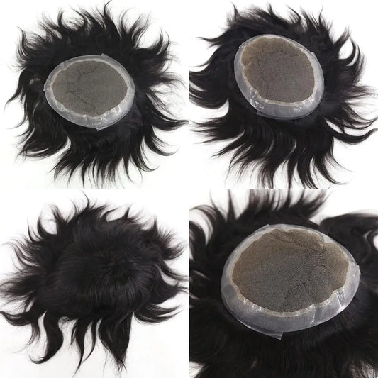 Best Hair System for Men Toupee Hair Replacement Patch for Male - Natural Hair and Wigs
