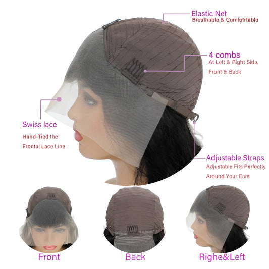 Pre-plucked Glueless Front Lace Wigs Premium Quality Vietnamese Hair Natural Hair and Wigs