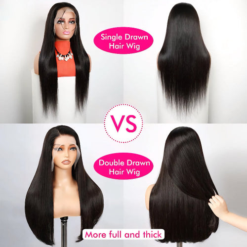 Hd Double Drawn Human Hair Lace Wig In Dubai - Natural Hair and Wigs