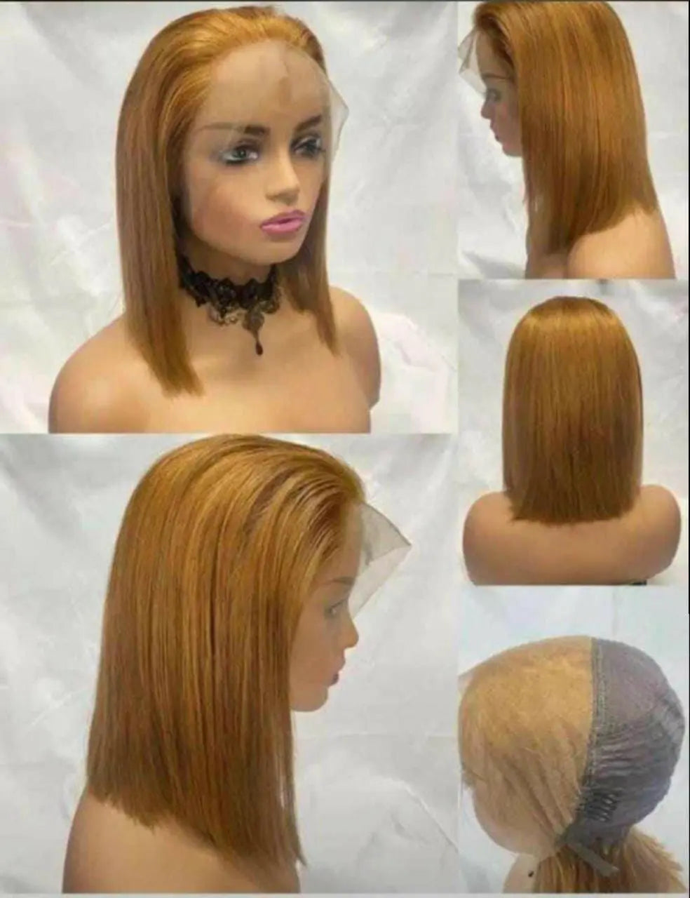 Human Hair Brown Bob Wig Dubai Italian Human Hair Bob Wig In UAE - Natural Hair and Wigs