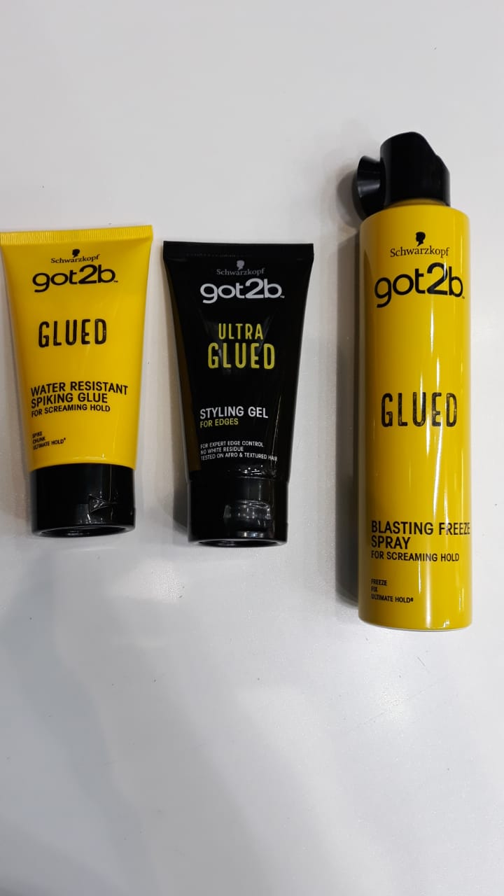 Schwarzkopf got2b Ultra Glued Styling Gel for Edges Glue, Gel & Spray. - Natural Hair and Wigs