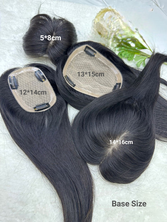 Silk Base High Quality Human Hair Toppers For Women's Vietnamese Hair - Natural Hair and Wigs