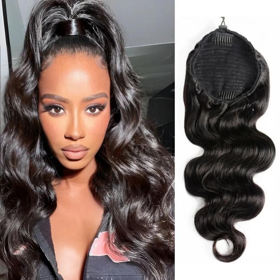 wavy human hair ponytail near me