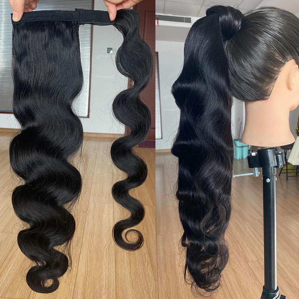 Best Quality Natural Human Hair Ponytails For Women's Ponytail Hair