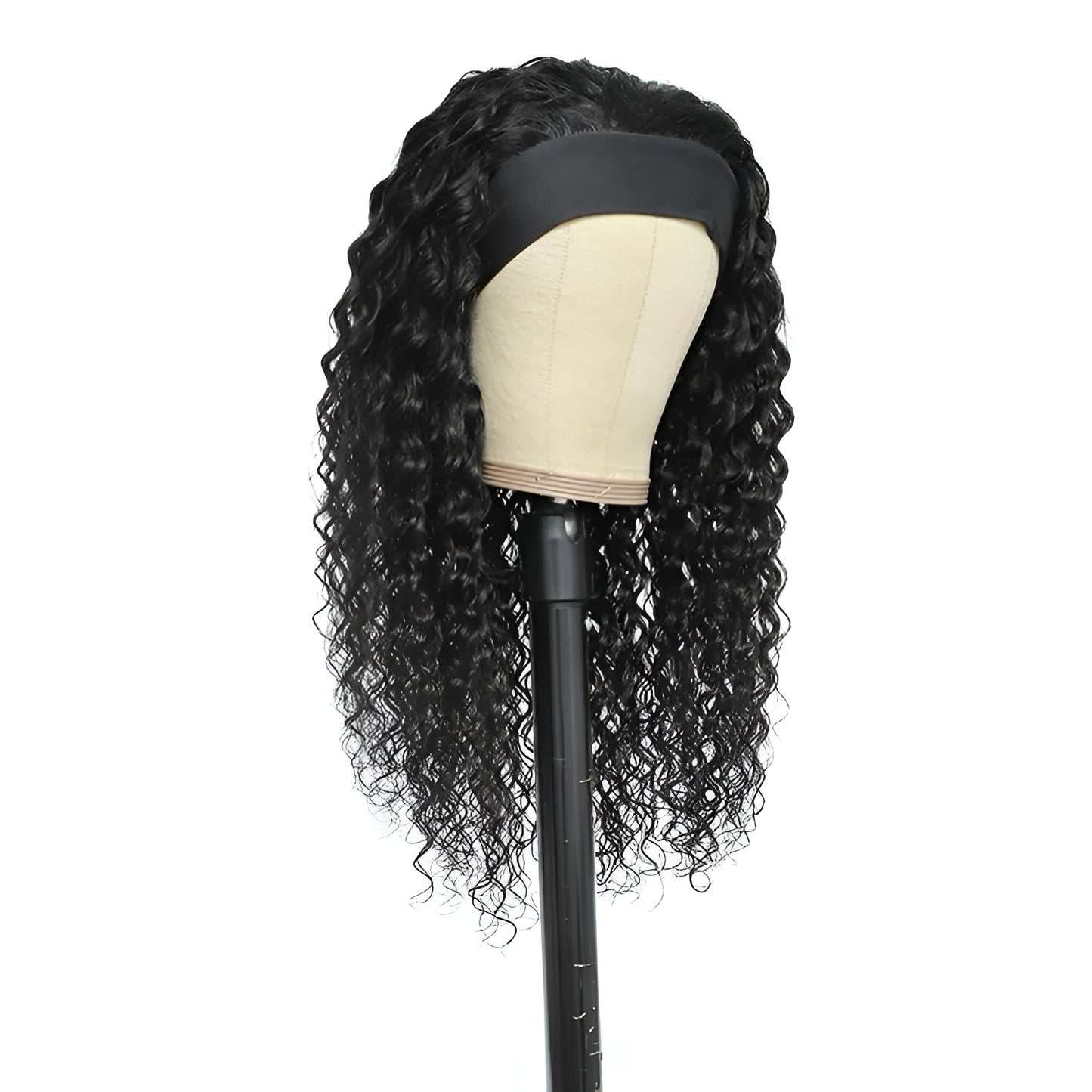 Curly Headband Wig Italian Human Hair Curly Headband Wig for Women - Natural Hair and Wigs