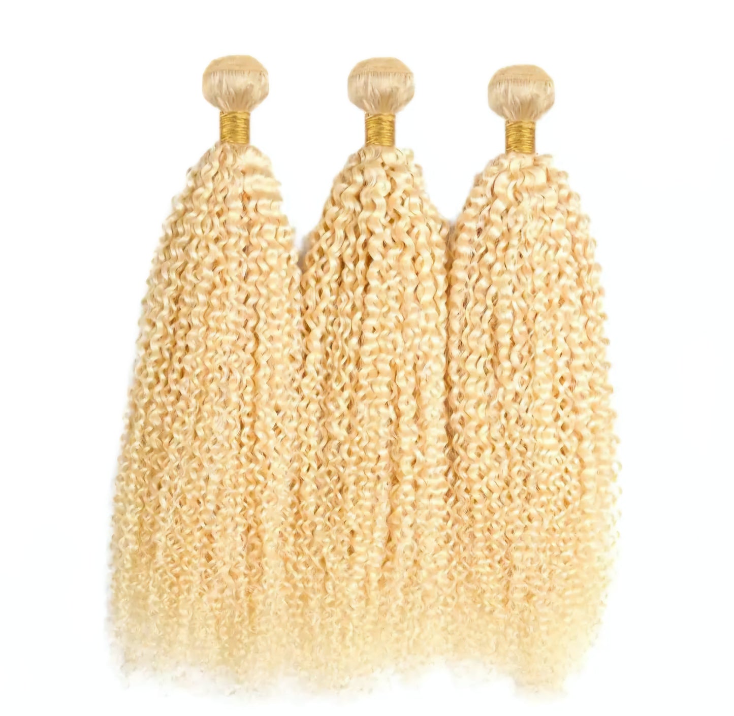 blonde curly human hair bundles extensions for black women