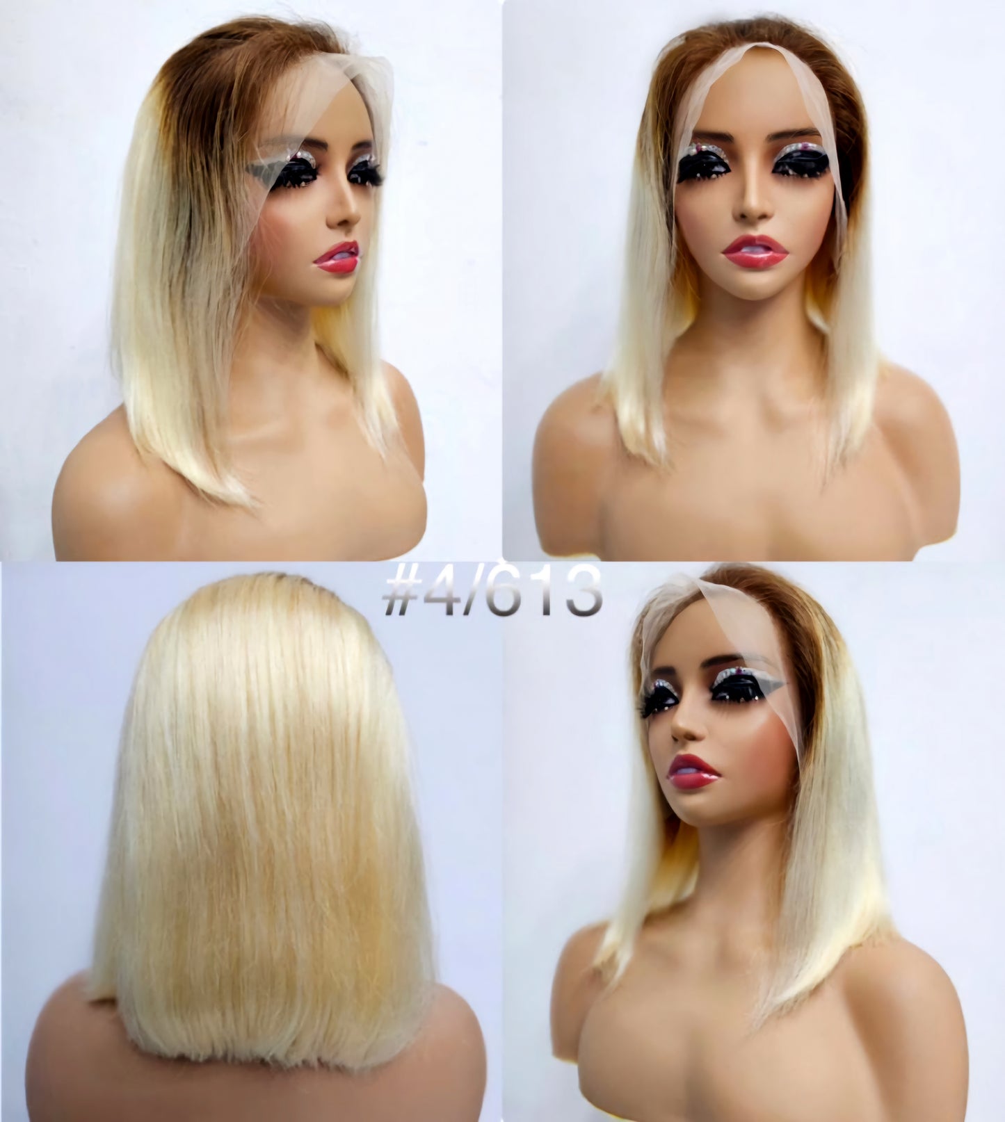 4/613 human hair blonde lace front wig in dubai
