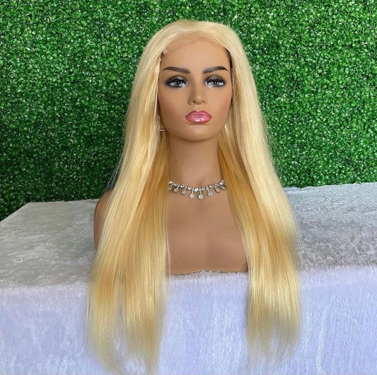 Blonde Human Hair Closure Wig for Women Italian Hair - Natural Hair and Wigs