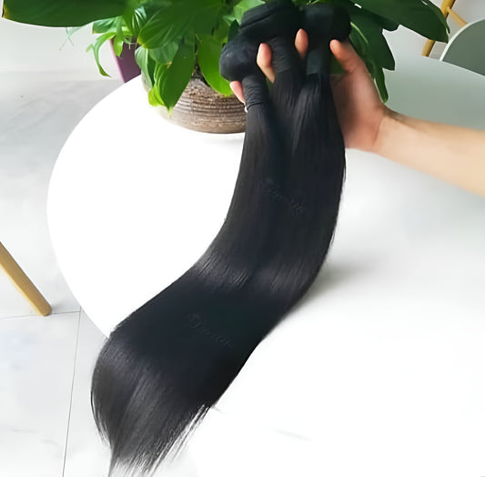 Bundles Human Hair Extensions Virgin Indian Bundle Weave - Natural Hair and Wigs