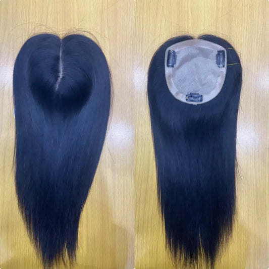 Hair Topper For Women's Peruvian Natural Human Hair Topper For Women - Natural Hair and Wigs