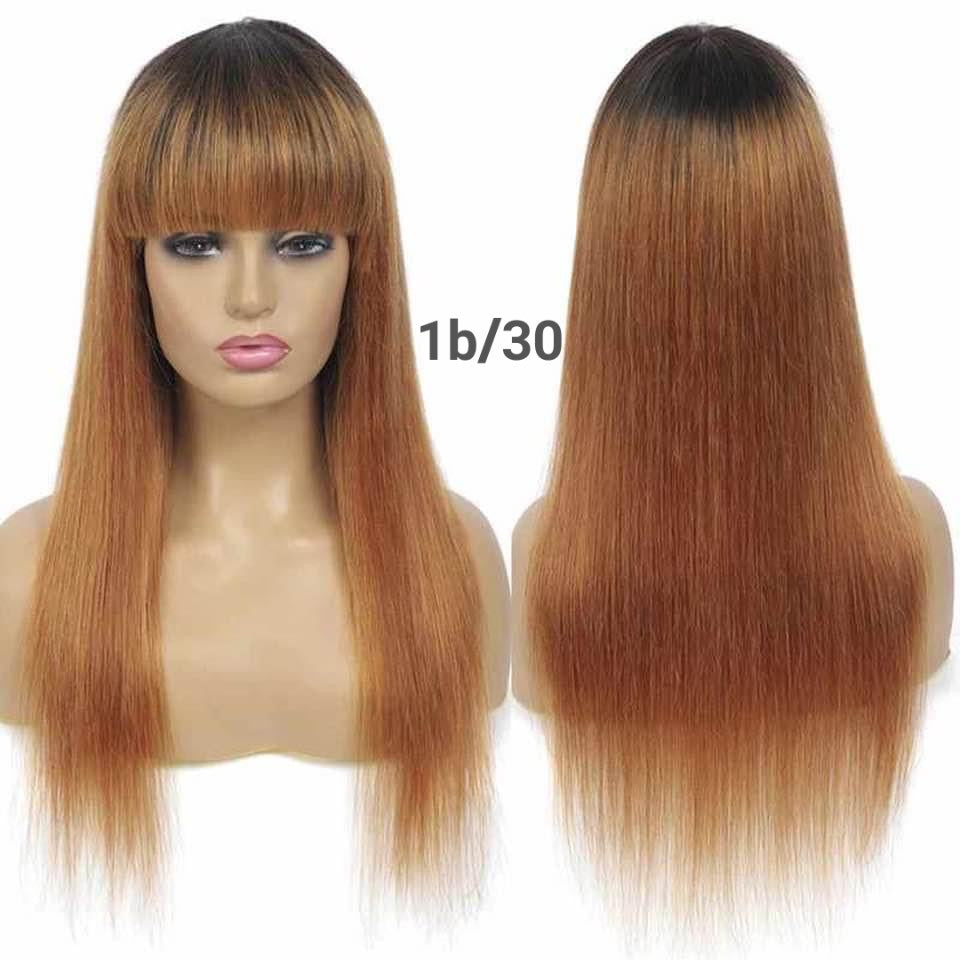 Bang Wig for Women Human Hair In Color Fringe Wigs In Dubai - Natural Hair and Wigs
