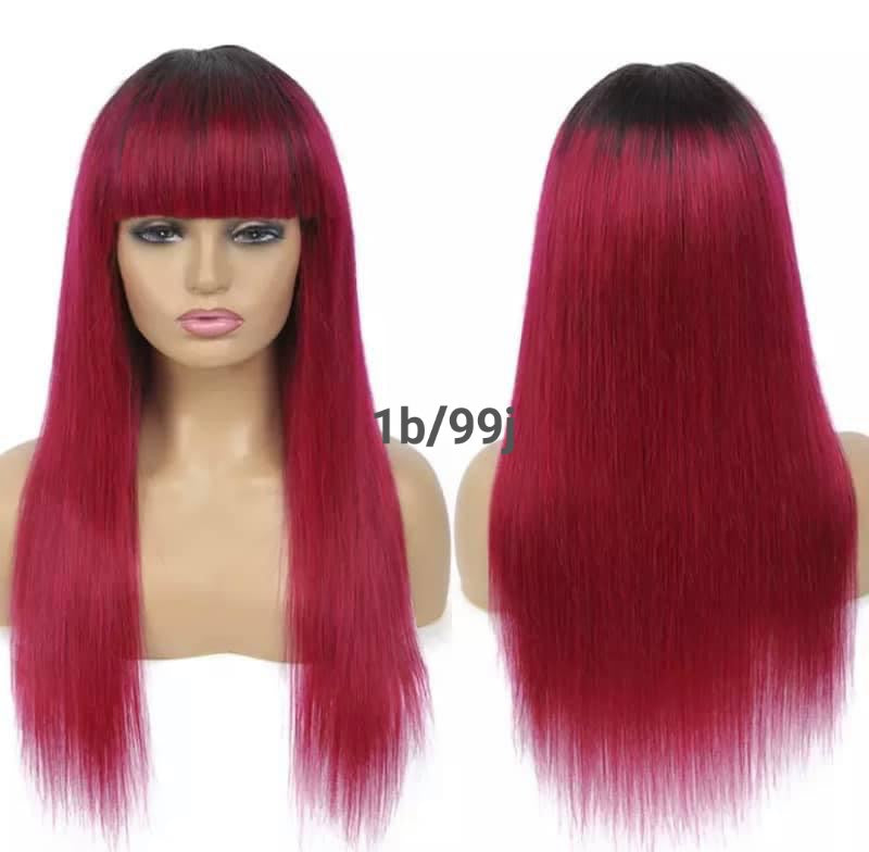 Bang Wig for Women Human Hair In Color Fringe Wigs In Dubai - Natural Hair and Wigs