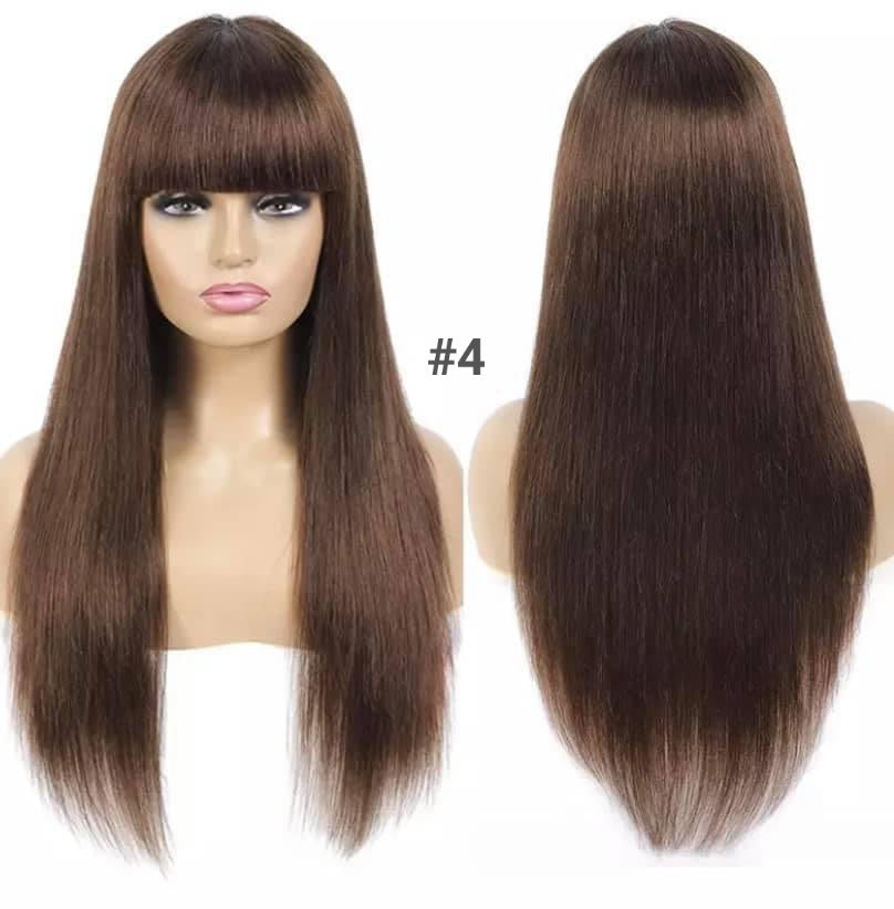 Bang Wig for Women Human Hair In Color Fringe Wigs In Dubai - Natural Hair and Wigs