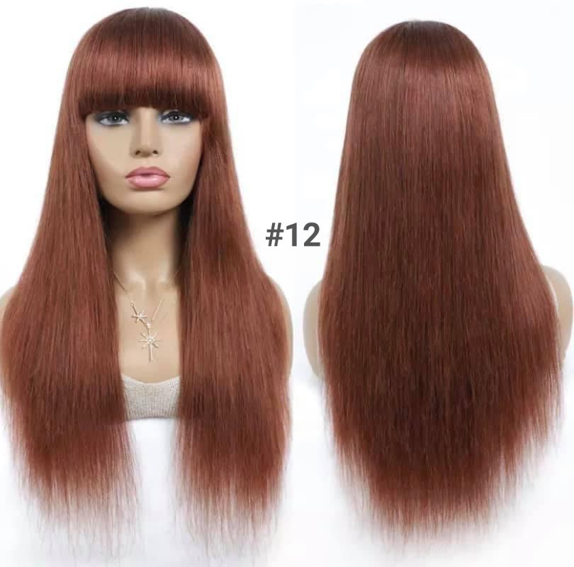 Bang Wig for Women Human Hair In Color Fringe Wigs In Dubai - Natural Hair and Wigs