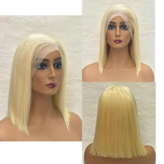 Blonde Bob Lace Front Wig Human Hair for Women Italian Hair - Natural Hair and Wigs