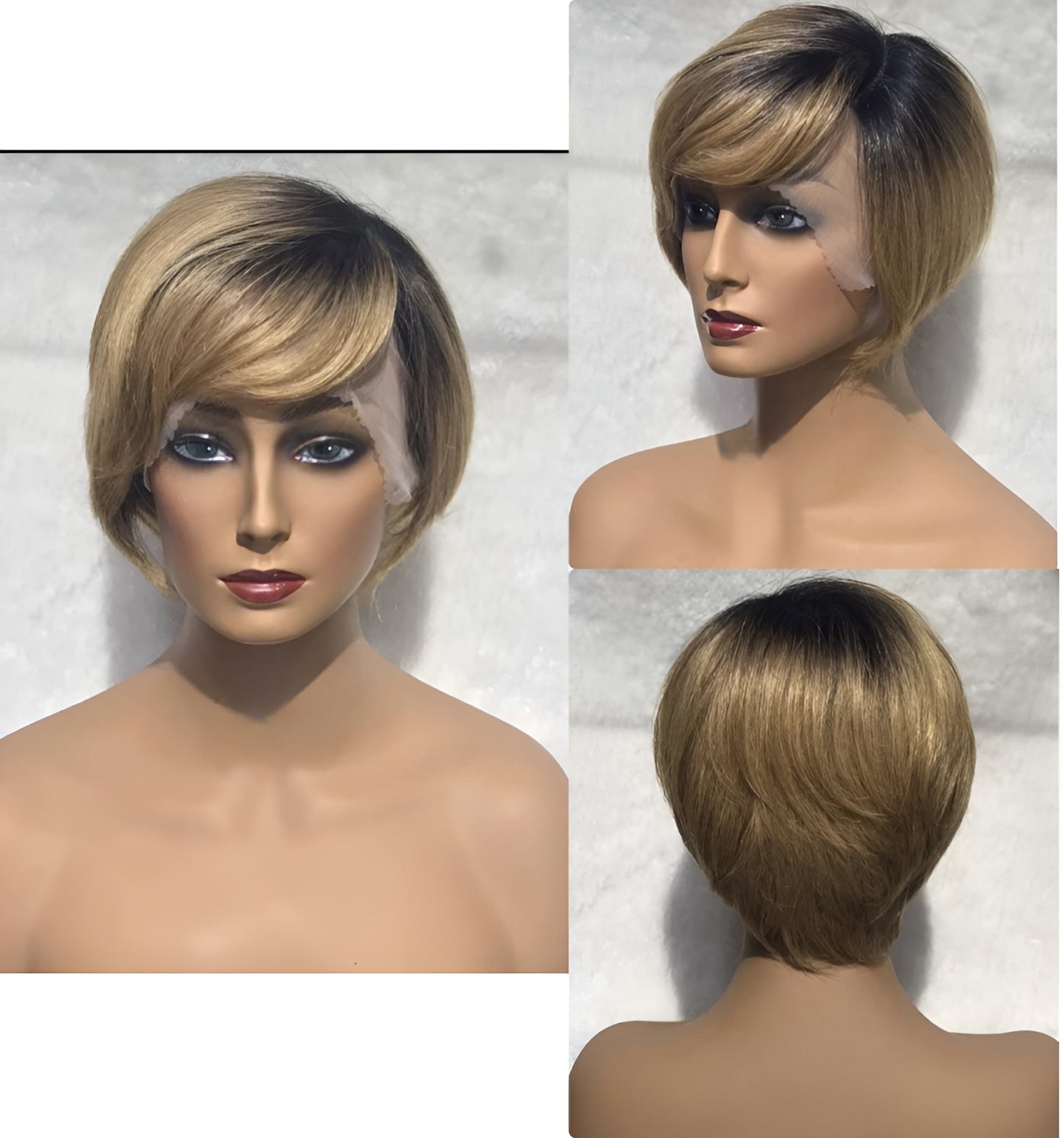 short light brown human hair wigs