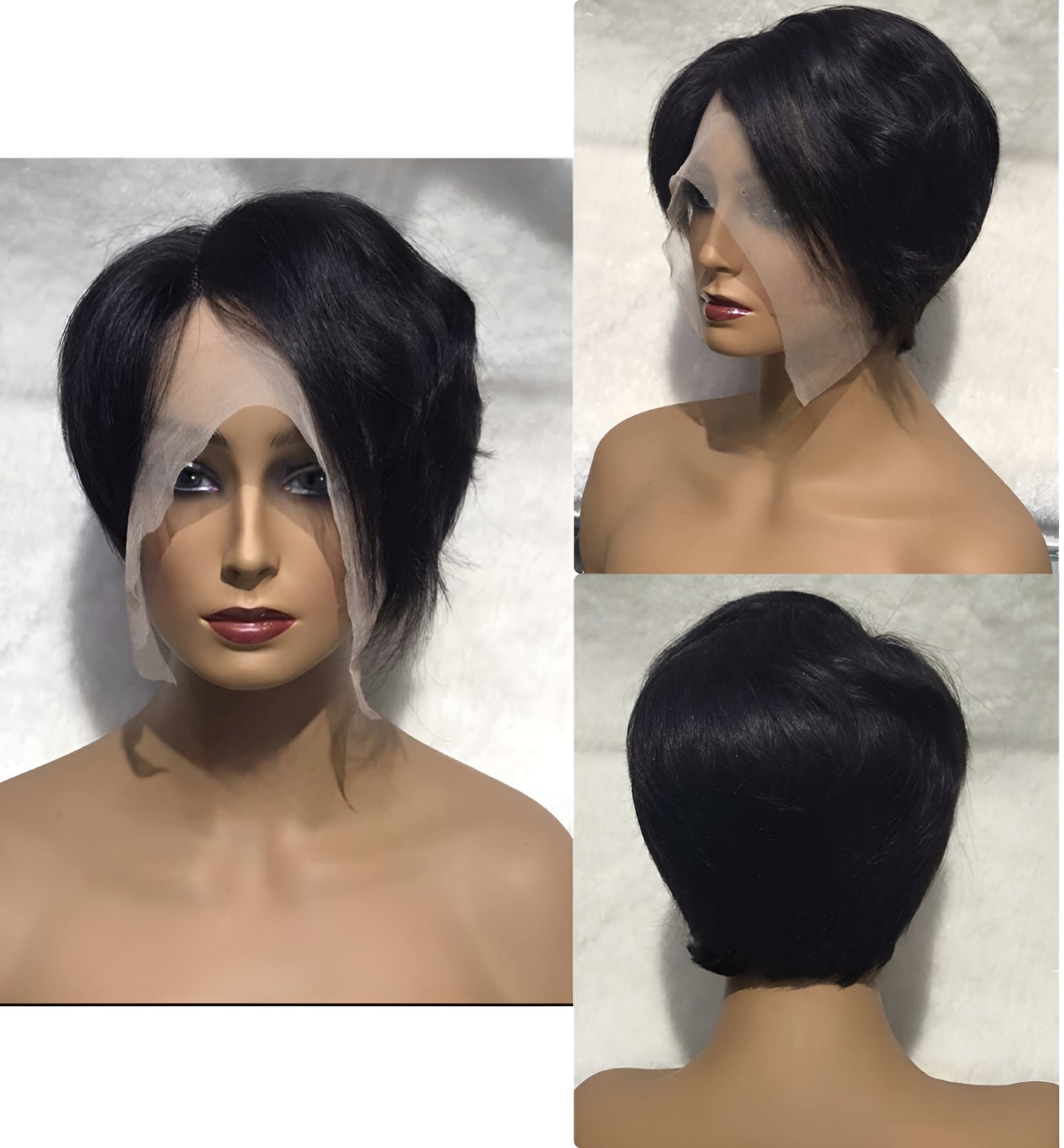 short human hair natural wigs
