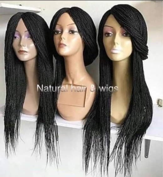 Braided Wigs Long Box Braids Wig for Women In Dubai - Natural Hair and Wigs