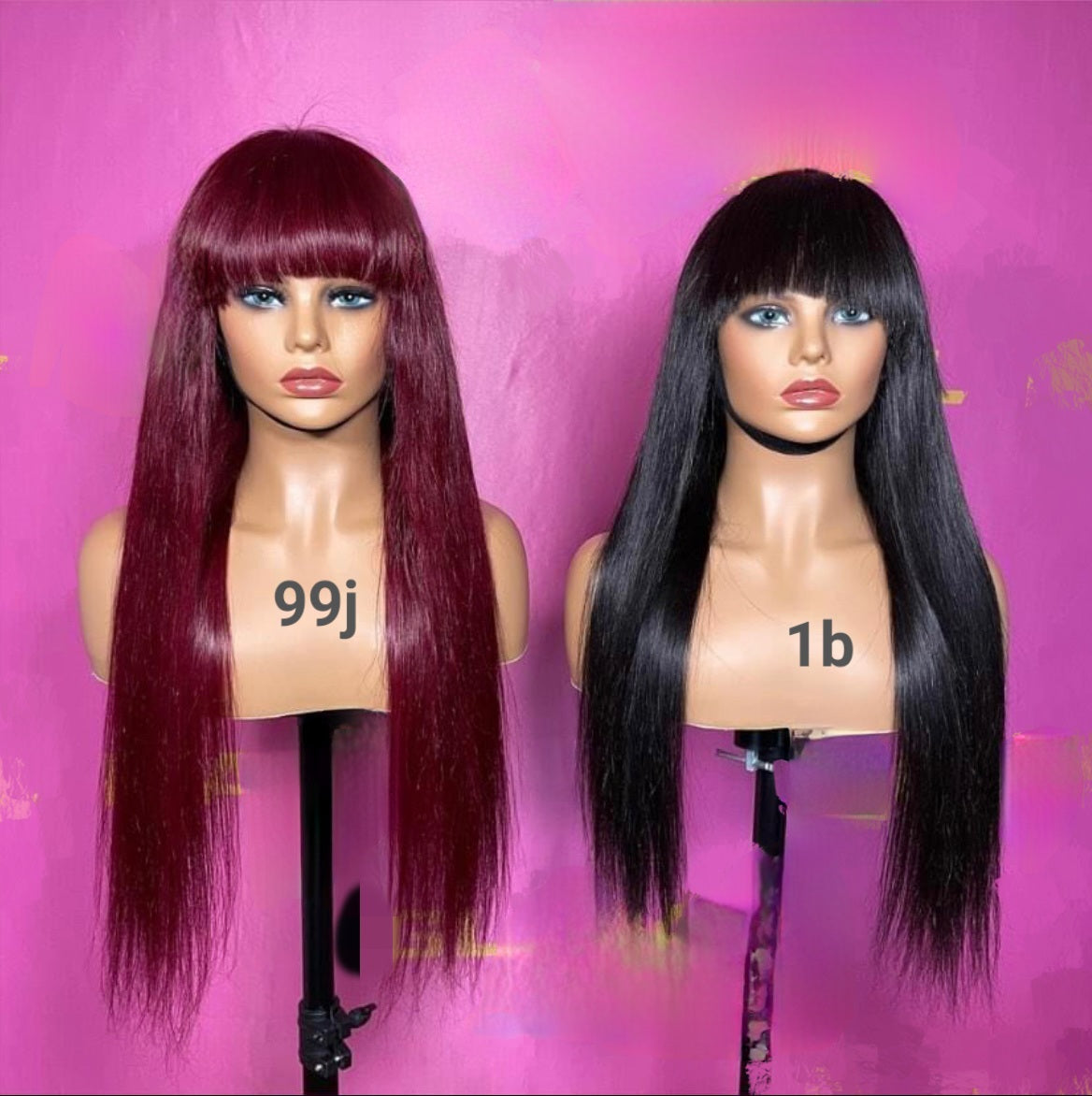 Bang Wig for Women Human Hair In Color Fringe Wigs In Dubai - Natural Hair and Wigs
