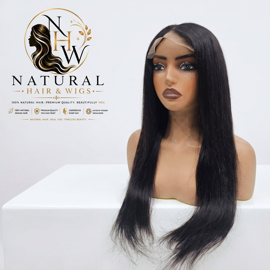 Premium glueless human hair wig ready for fast delivery across Dubai and Abu Dhabi