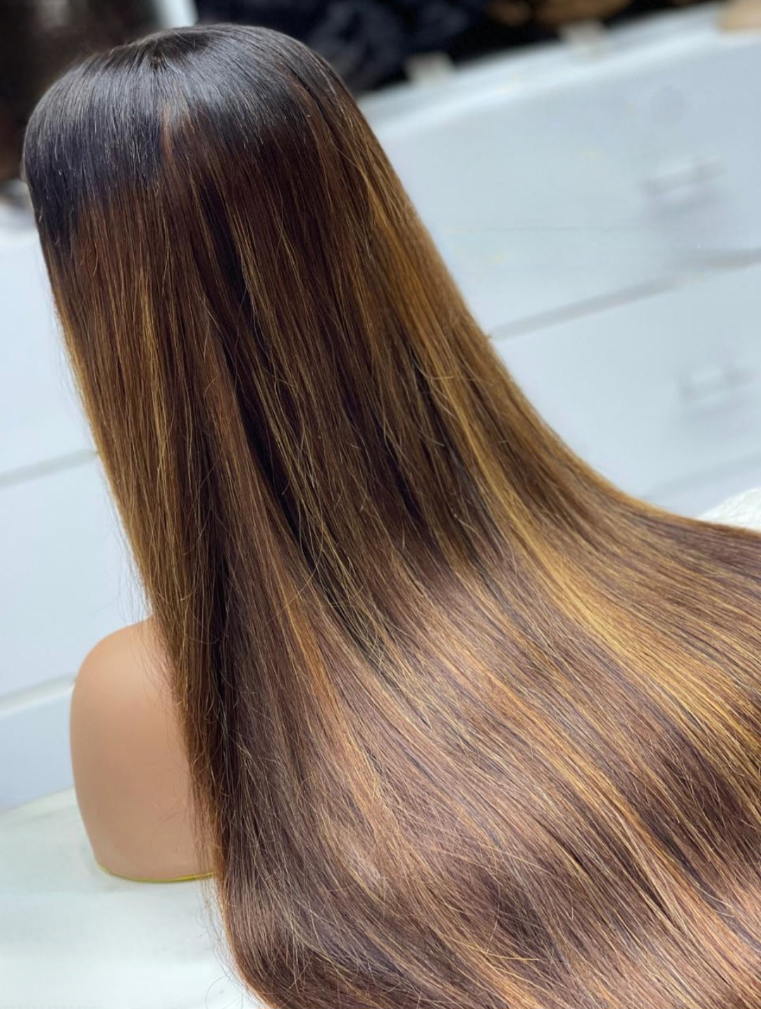 Ombre Glueless Wig best natural human hair for women in Dubai, wig companies online