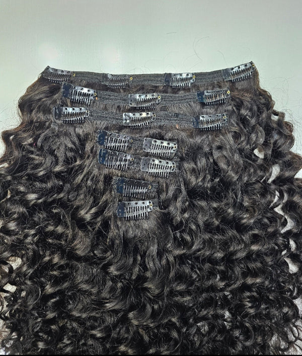 Real Hair Clip in Extensions Natural Hair and Wigs