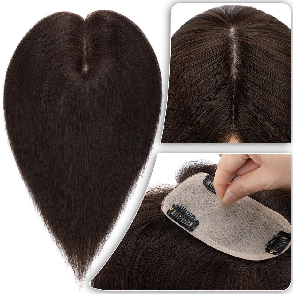 Women's Topper In Dubai Italian Natural Human Hair Topper For Women's - Natural Hair and Wigs