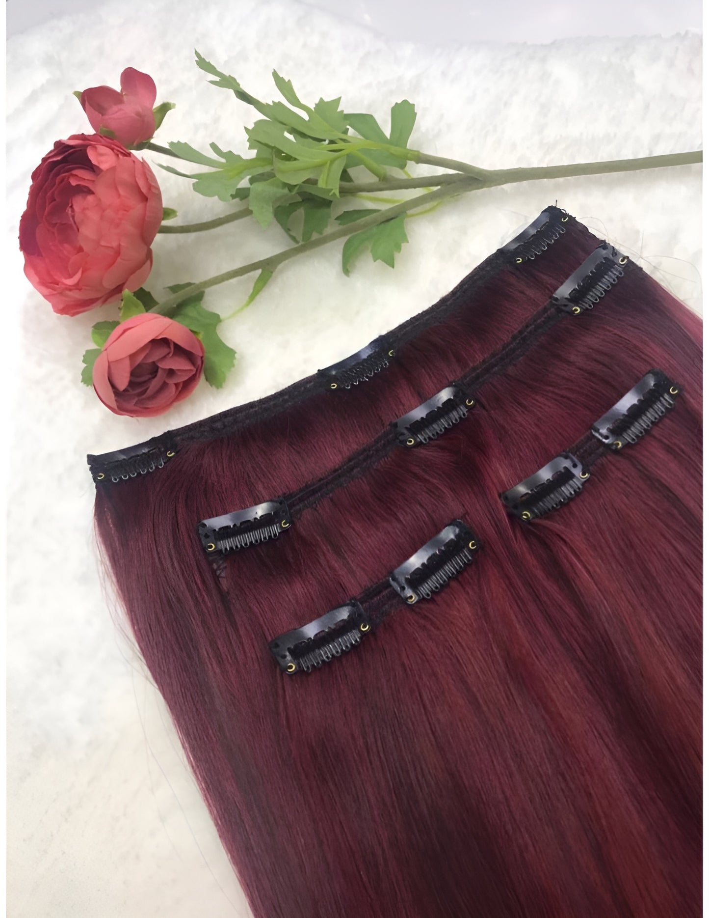 clip in hair extensions red hair