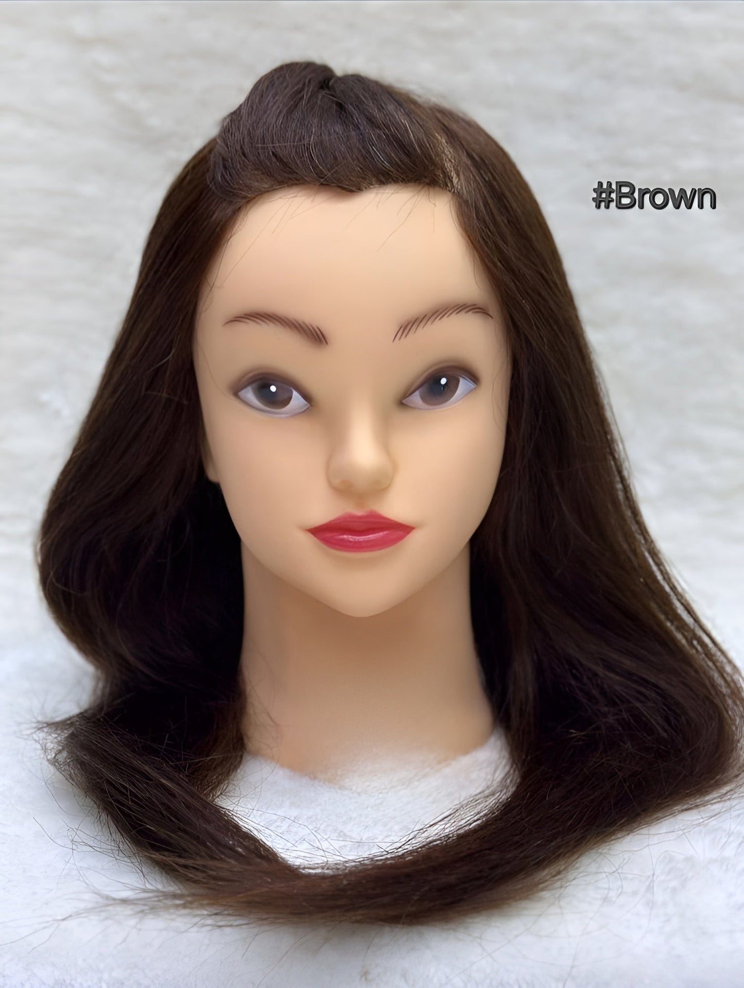 Human Hair Dummy for Practice Style, Mannequin Head for Training Style Natural Hair and Wigs