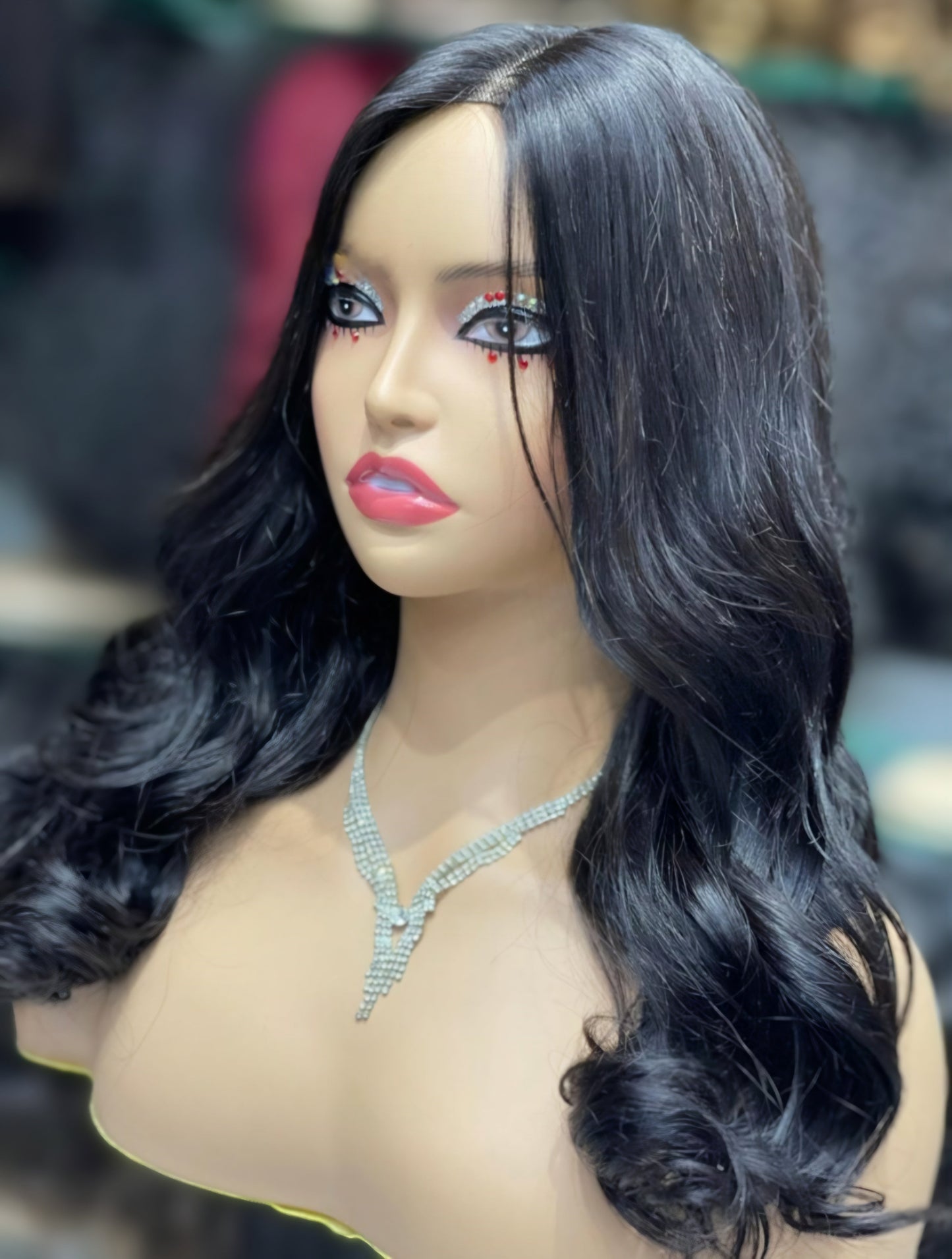 Silk Base Wavy Lace Wig For Girl In UAE Virgin Peruvian Human Hair Natural Hair and Wigs
