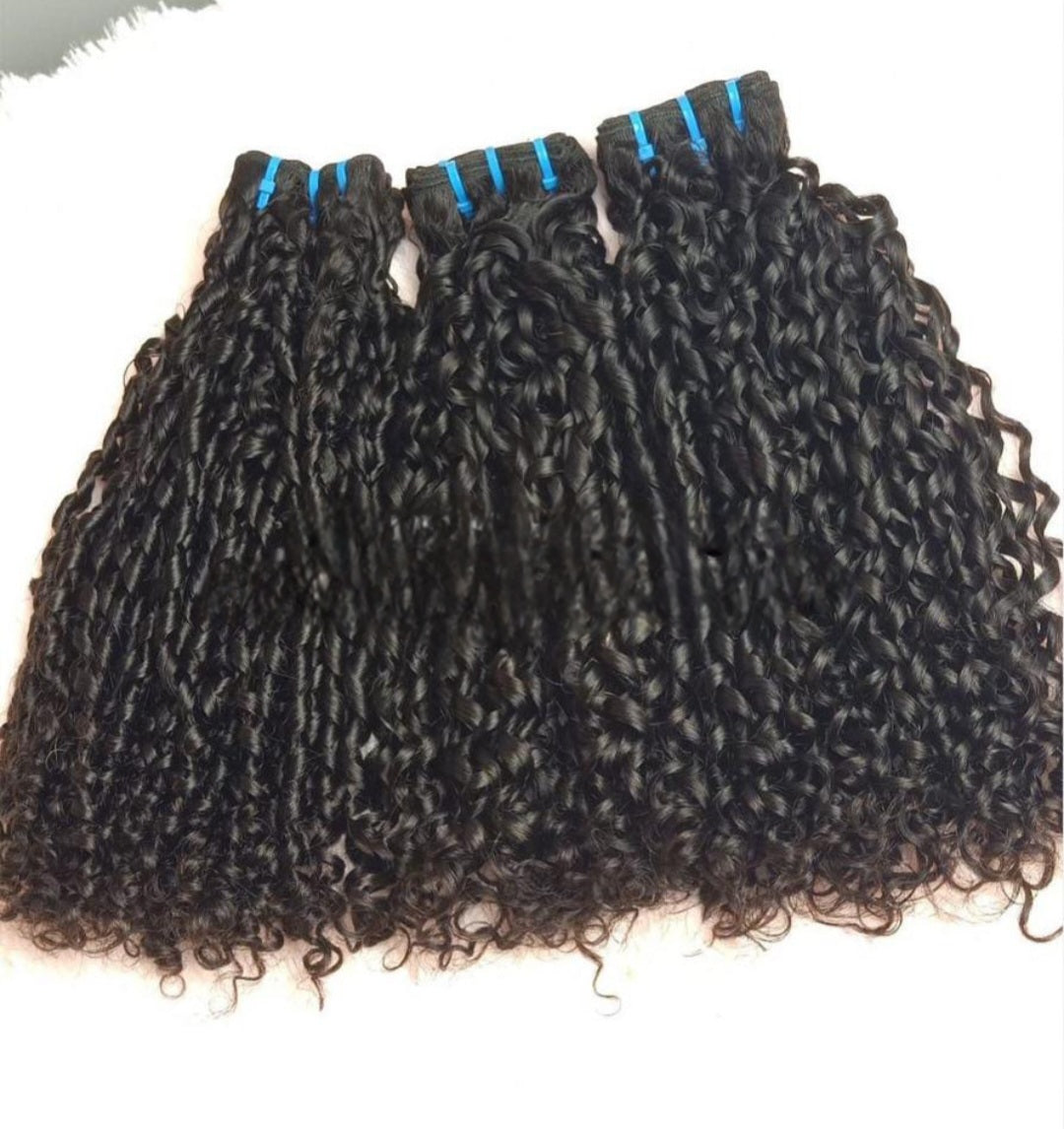 Pixie Curly Human Hair Weave Premium Vietnamese Pixie Curly Bundles Natural Hair and Wigs