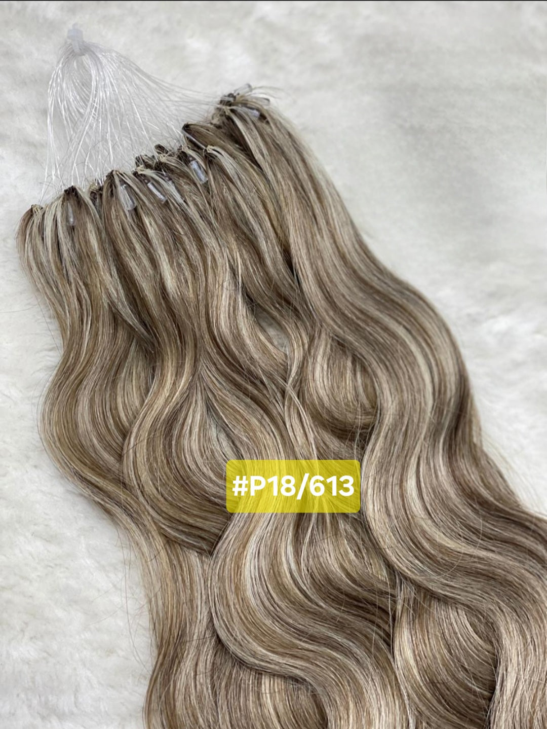 Soft and shiny Ombre Hair Extensions Micro Rings for styling Natural Hair and Wigs