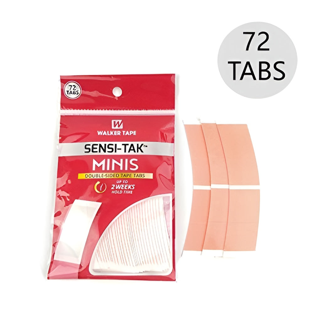 Sensi-tak MINIS 72 tabs Double Sided Stickers Adhesive for Hair System - Natural Hair and Wigs