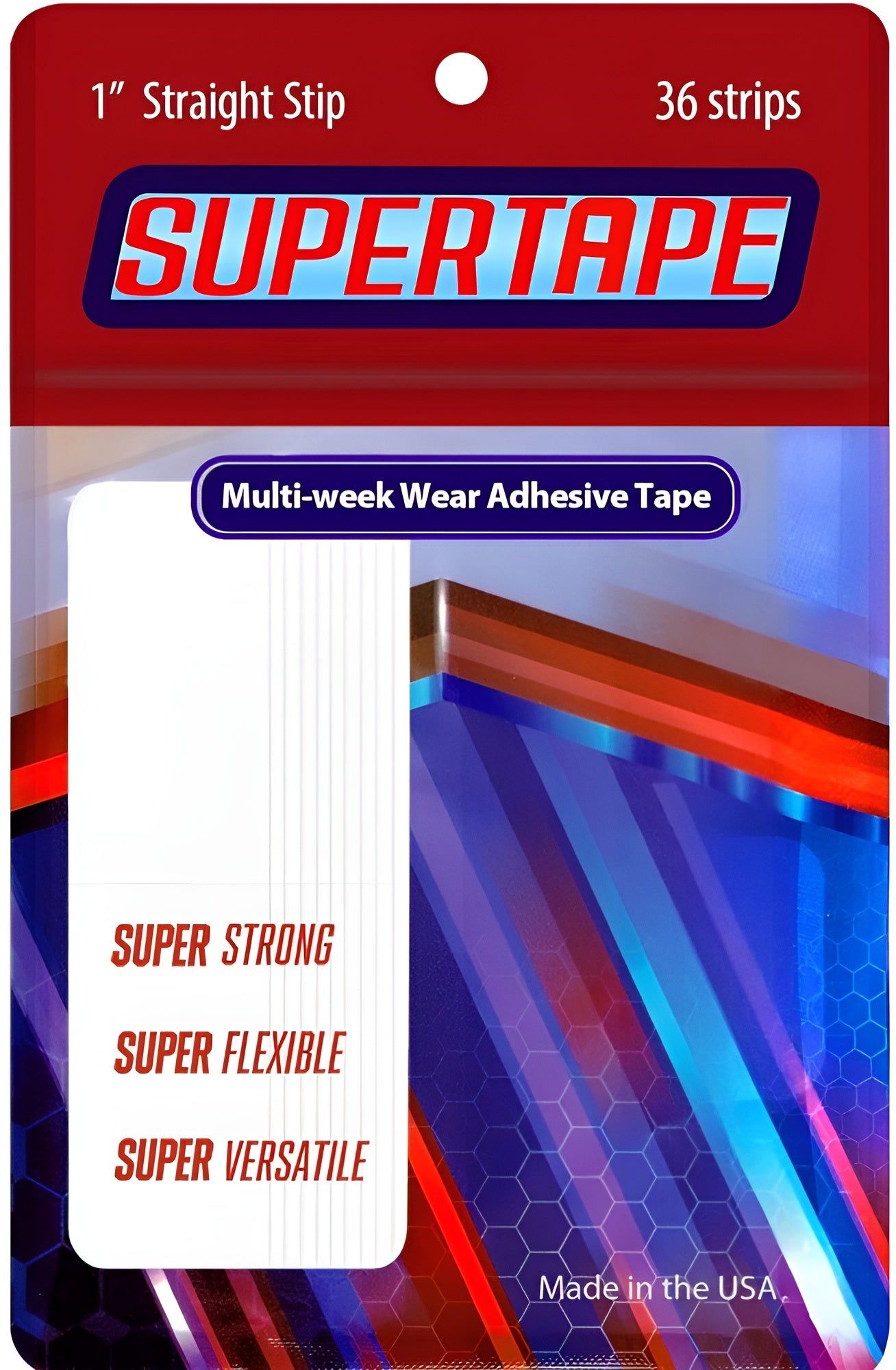 SuperTape Straight Strips , Double sided lace hairpiece wig toupee tape - Natural Hair and Wigs