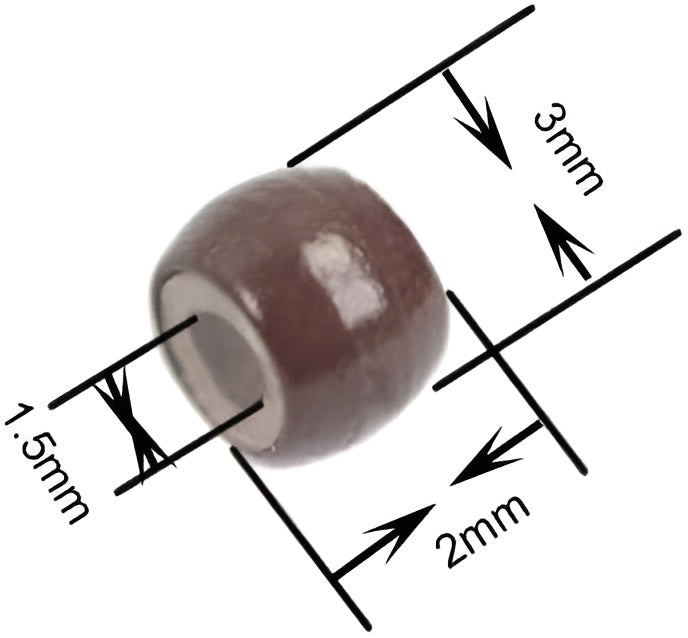 3.0mm Silicone Nano Rings Hair Extension Nano Beads Silicone Nano Ring