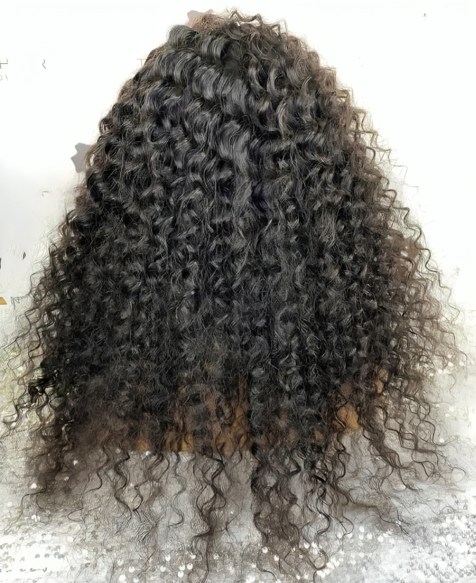 Curly Lace Front Wigs Peruvian Human Hair Glueless Lace Front Wig - Natural Hair and Wigs