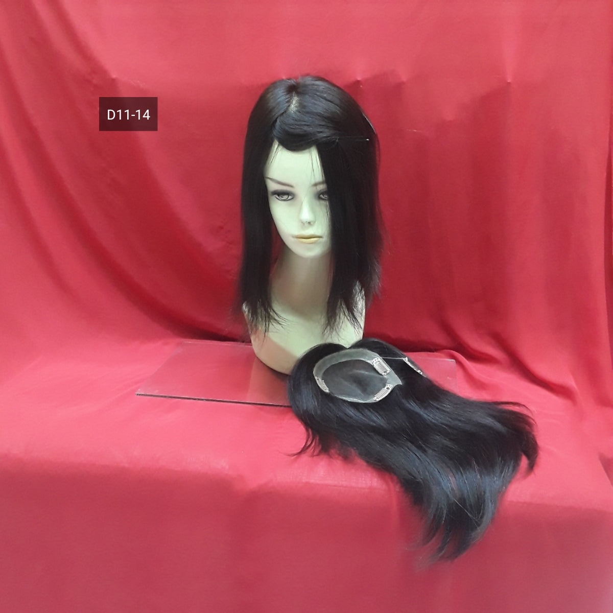 human hair topper long hair