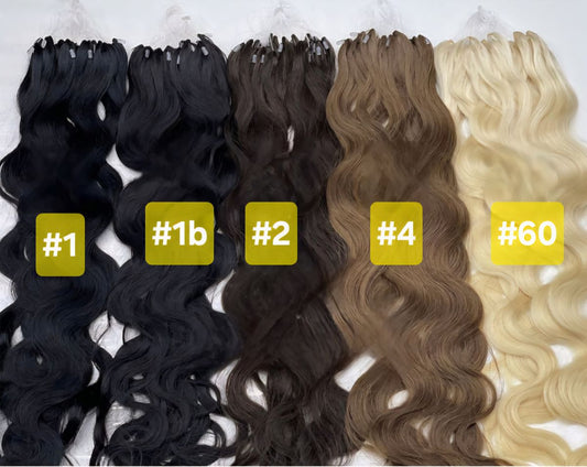 body wave micro loop hair extensions