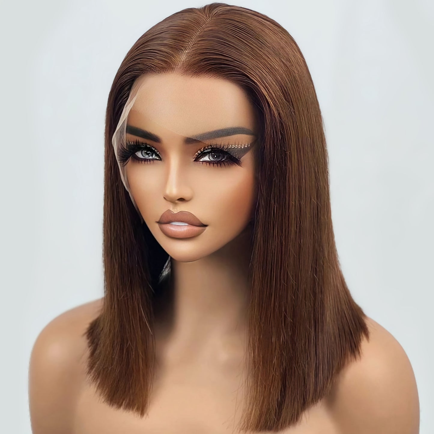 Lace Front Human Hair Colors Bob Wig Peruvian Hair Quality Bob Wigs - Natural Hair and Wigs