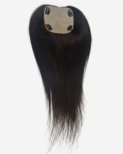 dark brown human hair topper.
human hair topper for women.
brown human hair topper.
Topper Hair Piece for Women with natural-looking coverage.
Dark brown human hair topper for women with soft texture.